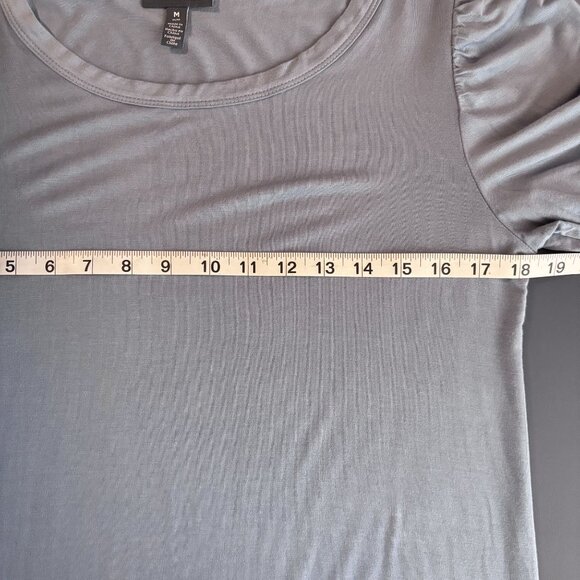 ModCloth Women's Blue Puff Sleeve Top M - Picture 8 of 9